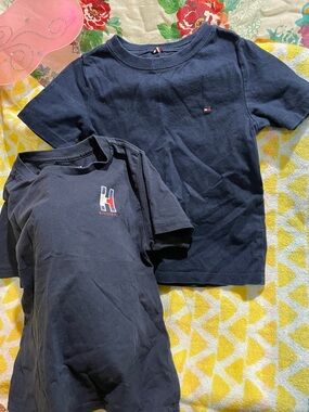 Tommy Hilfiger Navy Short Sleeve Tee Duo with Small Logos